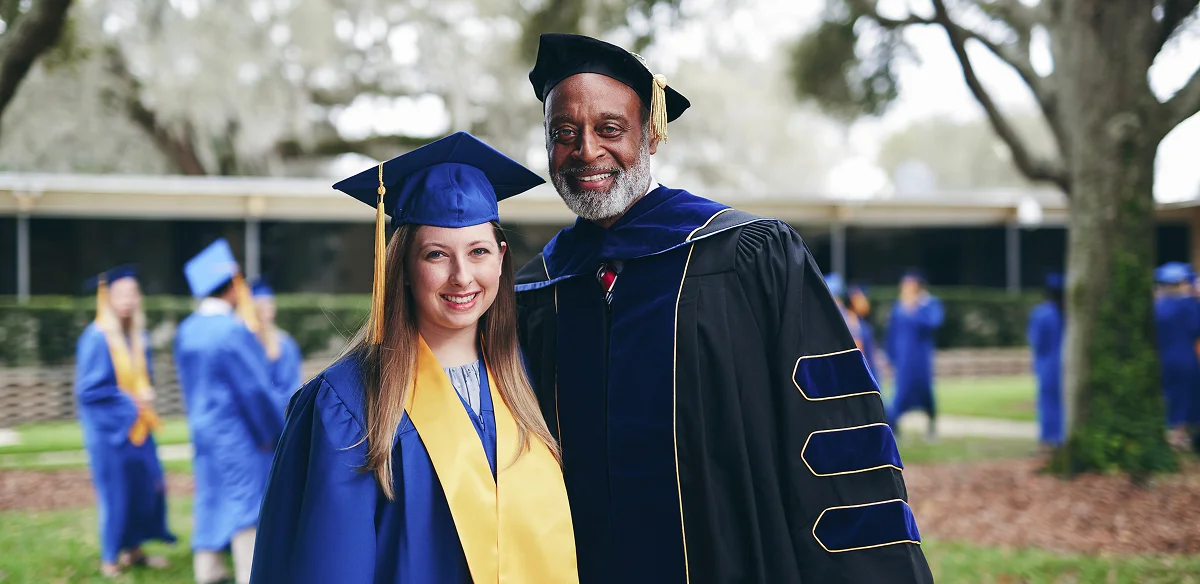 Student and Kevin Chavous