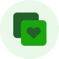 Green heart icon